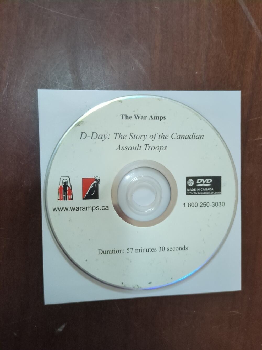 The War AmpsD-Day: The Story of the Canadian Assault Troops disc only